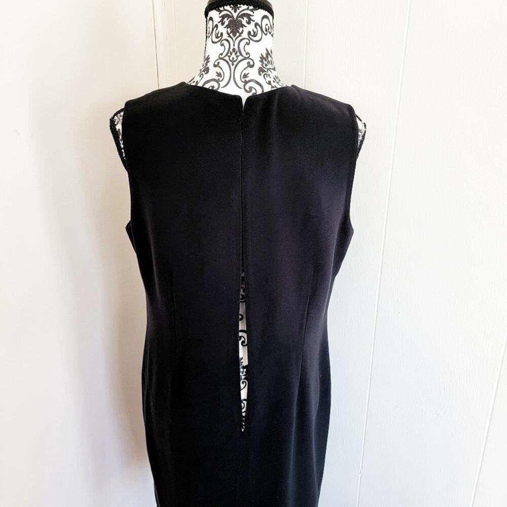 Lord & Taylor Black Sheath Mini Dress - Picture 3 of 4